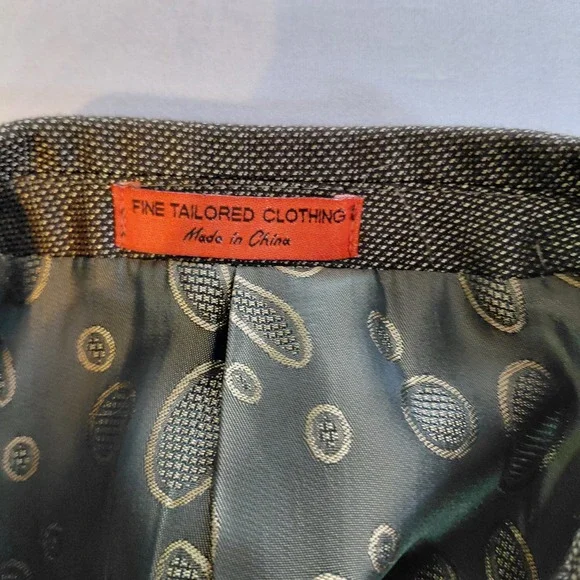 T Fusion Distinctive 3 Piece Suit 40R 32 Pants Miamik Jacket Blazer 3 Button